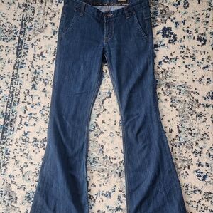 Express Vintage Women's Blue Flared Jeans